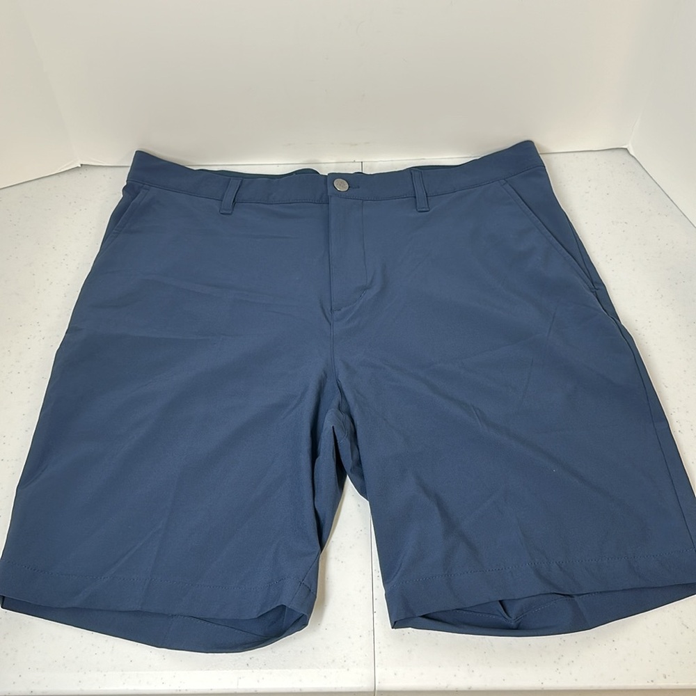 Adidas Men’s Golf Shorts slate blue in like new condition. 35” waist, 8” inseam.